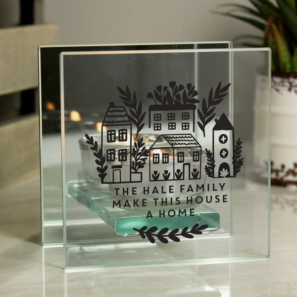 Buy Personalised Home Glass Tealight available now at www.giftsfinder.co.uk