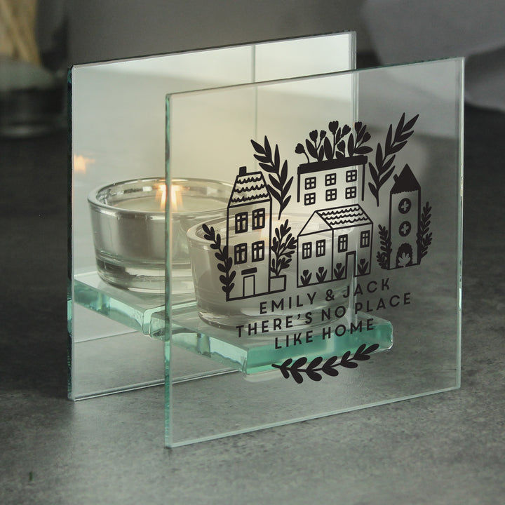 Buy Personalised Home Glass Tealight available now at www.giftsfinder.co.uk