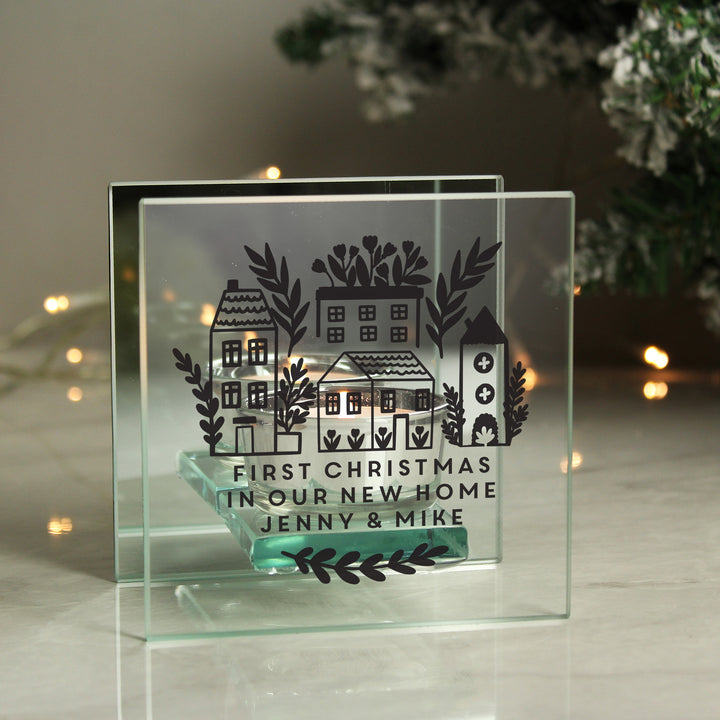 Buy Personalised Home Glass Tealight available now at www.giftsfinder.co.uk