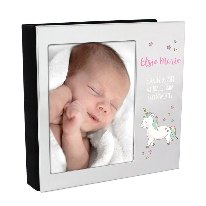 Buy Personalised Baby Unicorn 6x4 Photo Frame Album available now at www.giftsfinder.co.uk