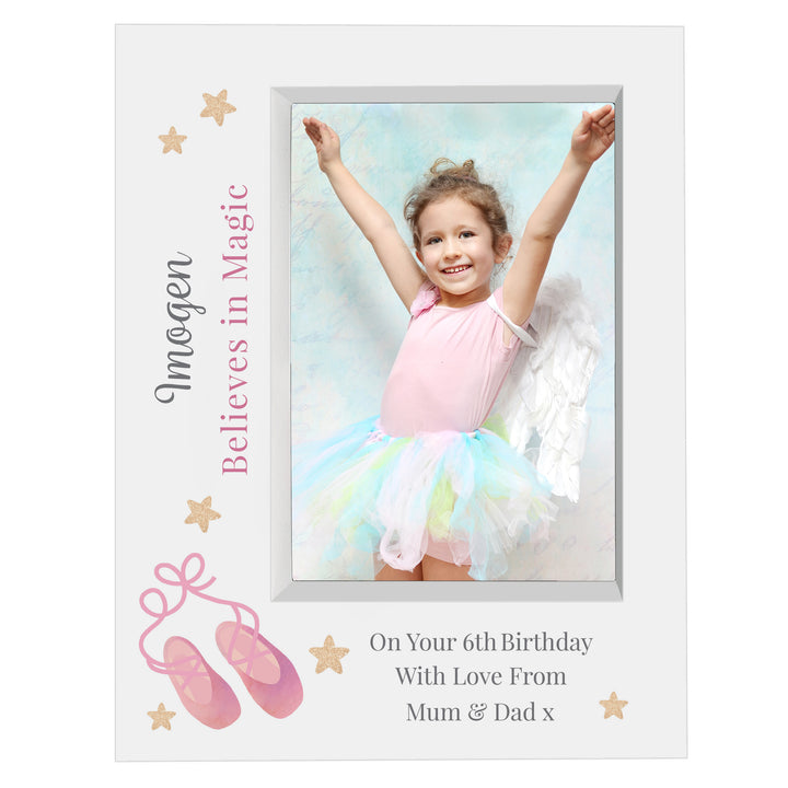 Buy Personalised Swan Lake Ballet 7x5 Box Photo Frame at www.giftsfinder.co.uk