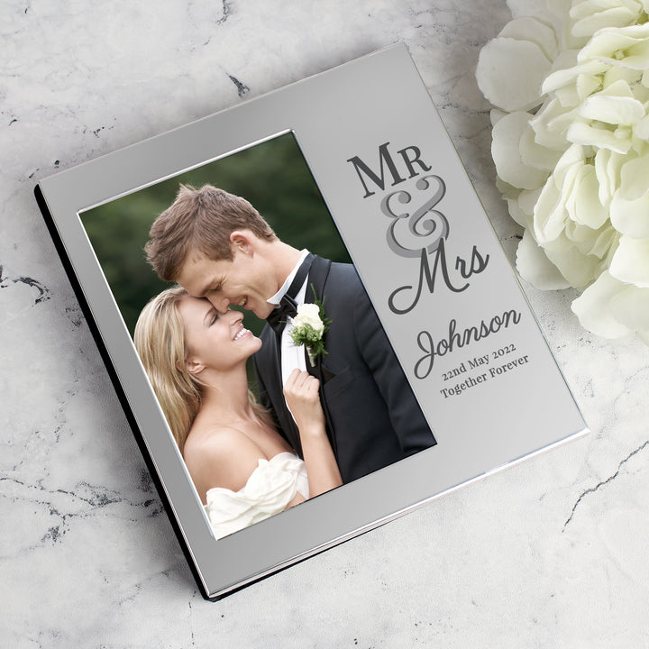 Buy Personalised Mr & Mrs 4x6 Photo Album available now at www.giftsfinder.co.uk