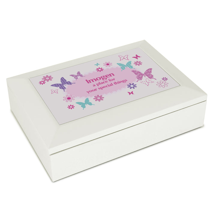 Buy Personalised Butterfly Jewellery Box available now at www.giftsfinder.co.uk