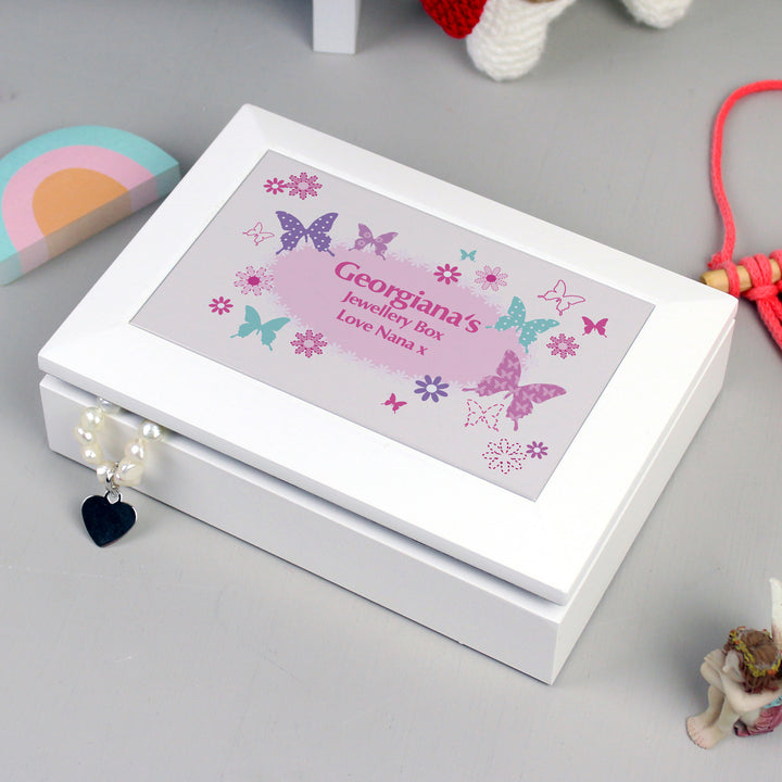 Buy Personalised Butterfly Jewellery Box available now at www.giftsfinder.co.uk