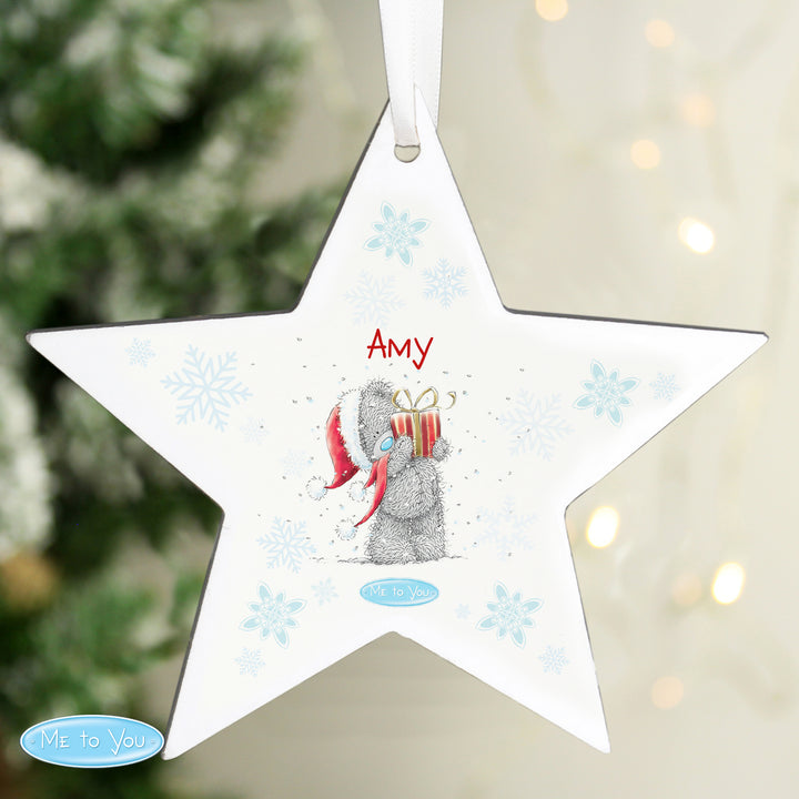 Buy Personalised Me To You Wooden Wooden Star Decoration available now at www.giftsfinder.co.uk