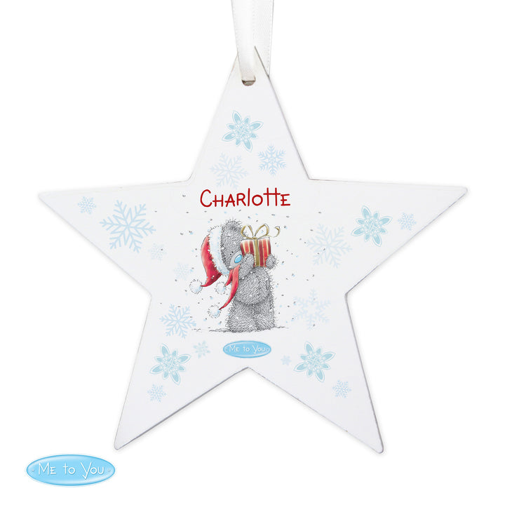 Buy Personalised Me To You Wooden Wooden Star Decoration available now at www.giftsfinder.co.uk