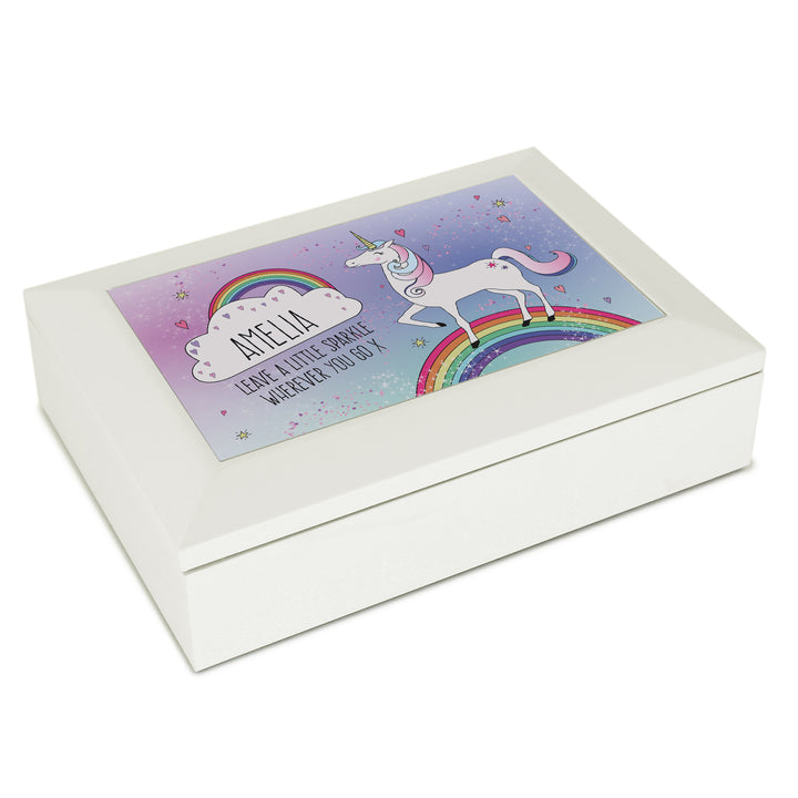 Buy Personalised Unicorn Jewellery Box at www.giftsfinder.co.uk