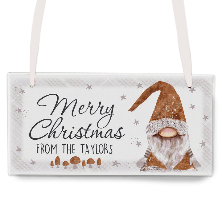 Buy Personalised Scandinavian Gnome Wooden Sign at www.giftsfinder.co.uk