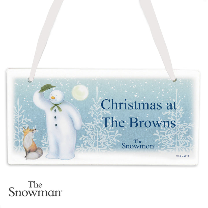 Buy Personalised The Snowman Snow Wonder Wooden Sign at www.giftsfinder.co.uk