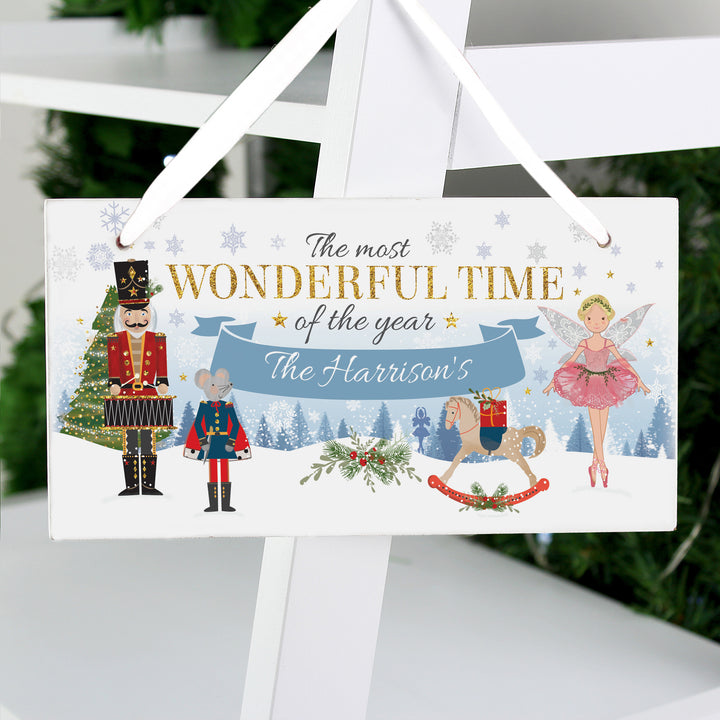 Buy Personalised Nutcracker Wooden Sign at www.giftsfinder.co.uk