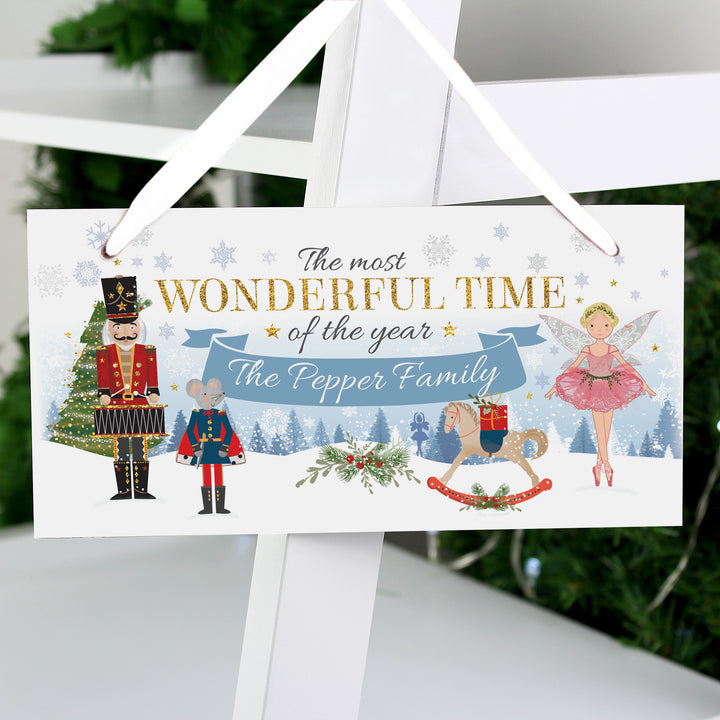 Buy Personalised Nutcracker Wooden Sign at www.giftsfinder.co.uk