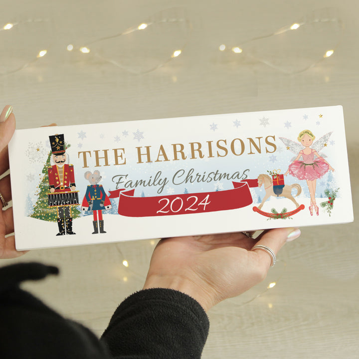 Buy Personalised Nutcracker Wooden Block Sign at www.giftsfinder.co.uk