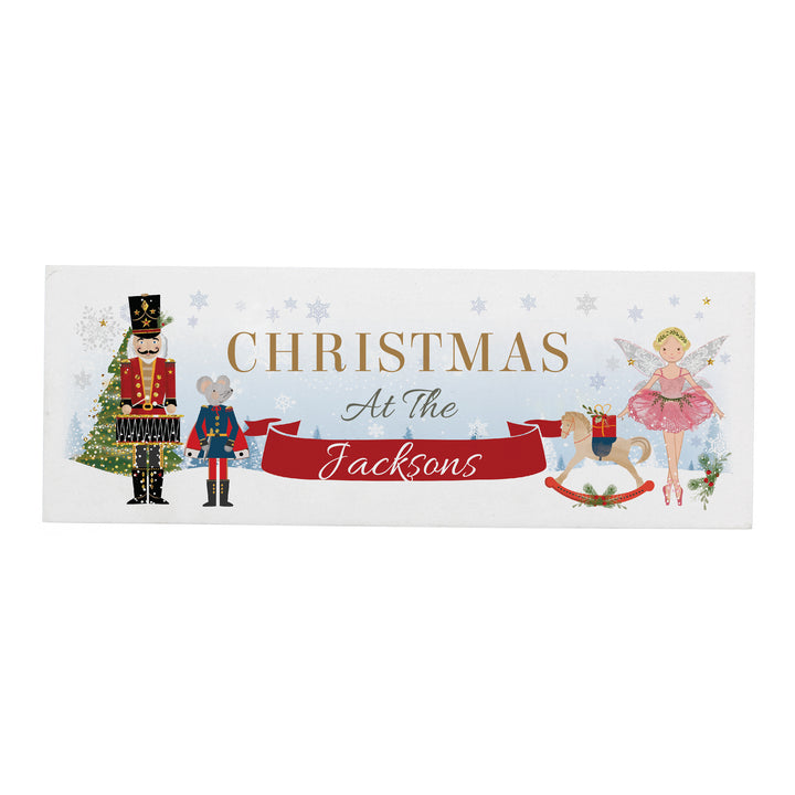 Buy Personalised Nutcracker Wooden Block Sign at www.giftsfinder.co.uk