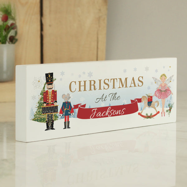 Personalised Nutcracker Wooden Block Sign - part of the Personalised House Signs & Plaques collection