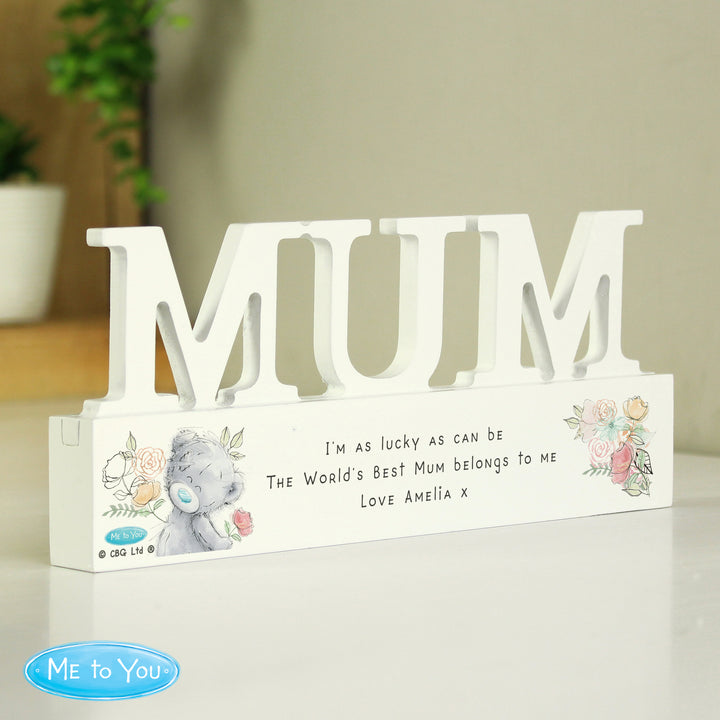 Buy Personalised Me To You Wooden Mum Ornament available now at www.giftsfinder.co.uk