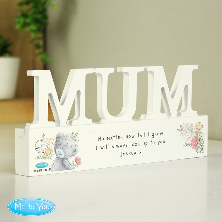 Personalised Me To You Wooden Mum Ornament - part of the Personalised Ornaments & Keepsakes collection