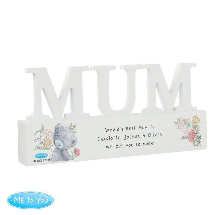 Buy Personalised Me To You Wooden Mum Ornament available now at www.giftsfinder.co.uk