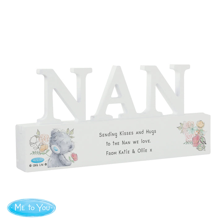 Buy Personalised Me To You Wooden Nan Ornament available now at www.giftsfinder.co.uk