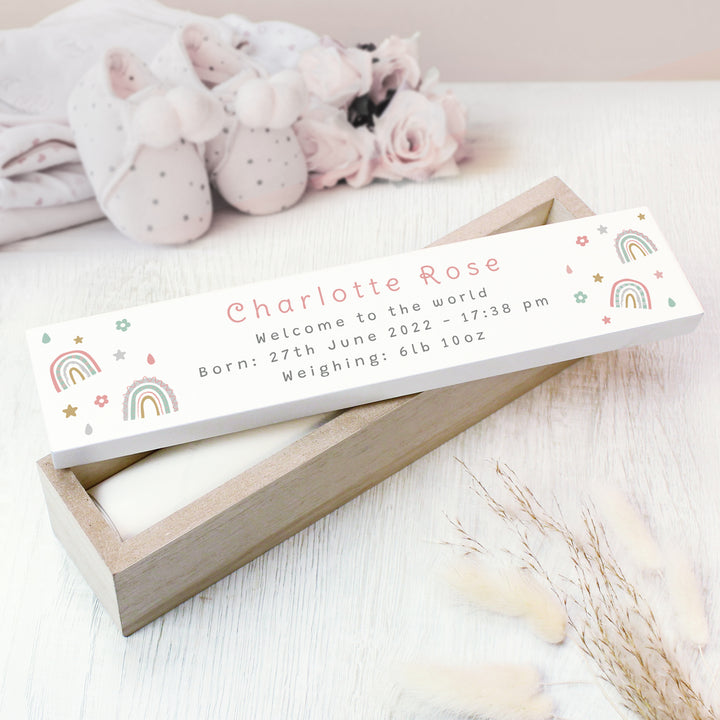 Personalised Rainbow Wooden Certificate Holder - part of the Gifts Finder Personalised Certificate Holders collection