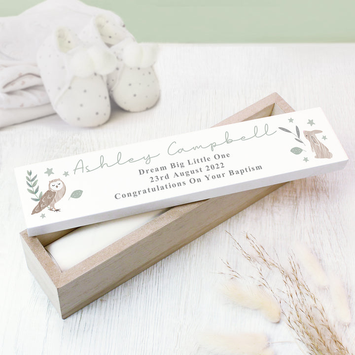 Personalised Woodland Animals Wooden Certificate Holder - part of the Gifts Finder Personalised Certificate Holders collection