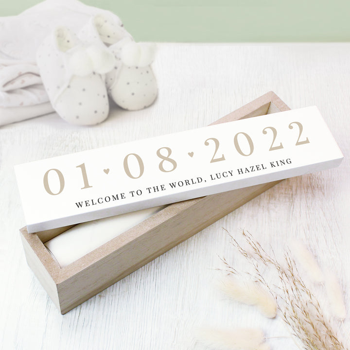 Personalised Big Date Wooden Certificate Holder - part of the Gifts Finder Personalised Certificate Holders collection