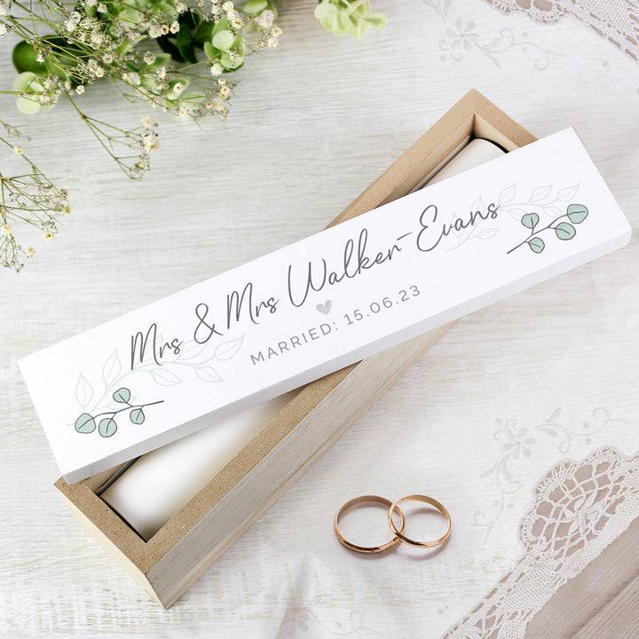 Buy Personalised Eucalyptus Wooden Certificate Holder available now at www.giftsfinder.co.uk