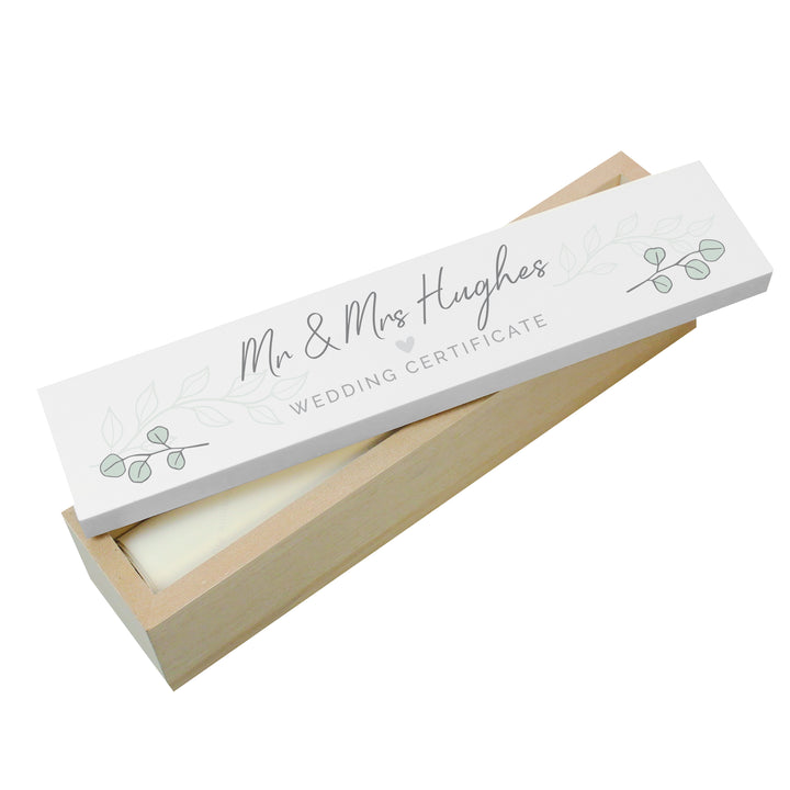 Buy Personalised Eucalyptus Wooden Certificate Holder available now at www.giftsfinder.co.uk