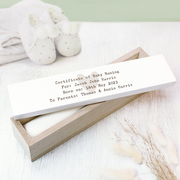 Buy Personalised Free Text Wooden Certificate Holder available now at www.giftsfinder.co.uk