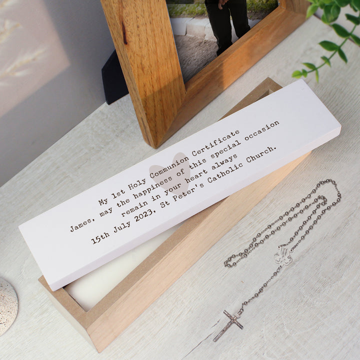 Personalised Free Text Wooden Certificate Holder - part of the Gifts Finder Personalised Certificate Holders collection