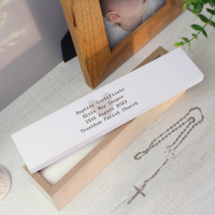 Personalised Free Text Wooden Certificate Holder - part of the Gifts Finder Personalised Certificate Holders collection