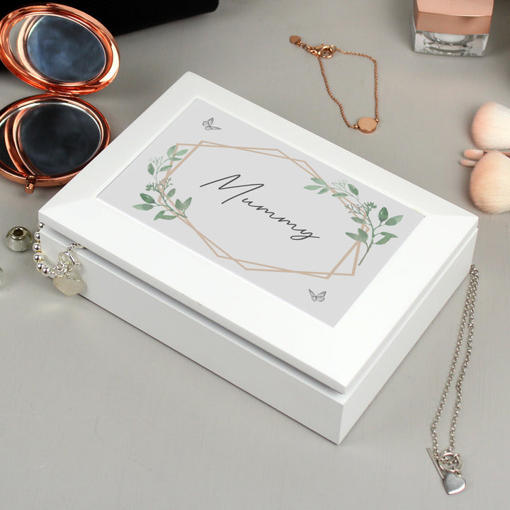 Buy Personalised Botanical Butterfly Wooden Jewellery Box available now at www.giftsfinder.co.uk