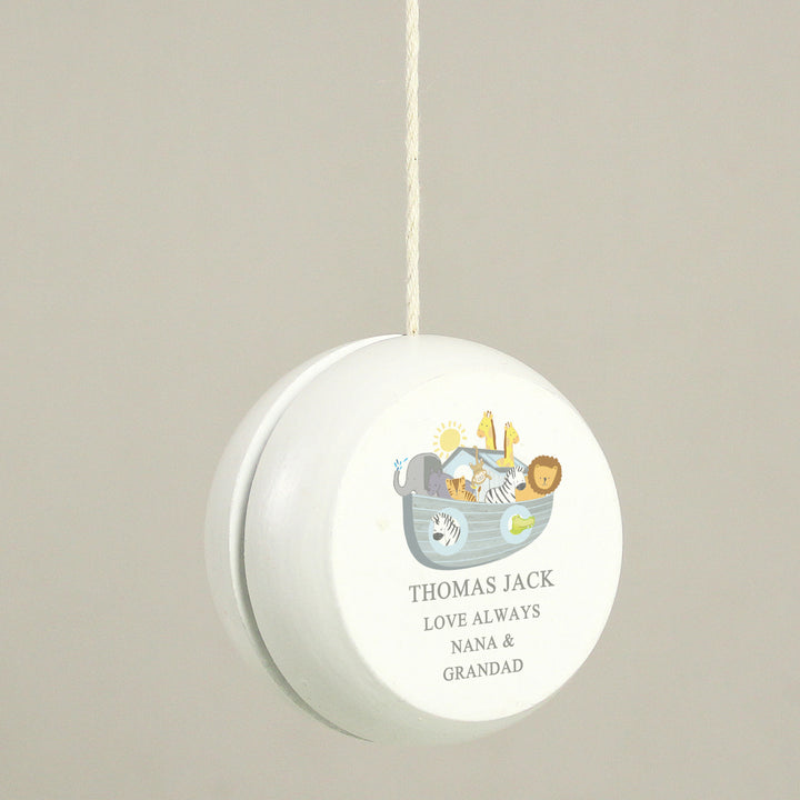 Buy Personalised Noahs Ark Wooden Yoyo at www.giftsfinder.co.uk