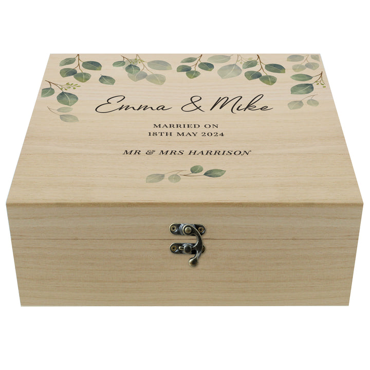 Buy Personalised Botanical Wooden Keepsake box available now at www.giftsfinder.co.uk