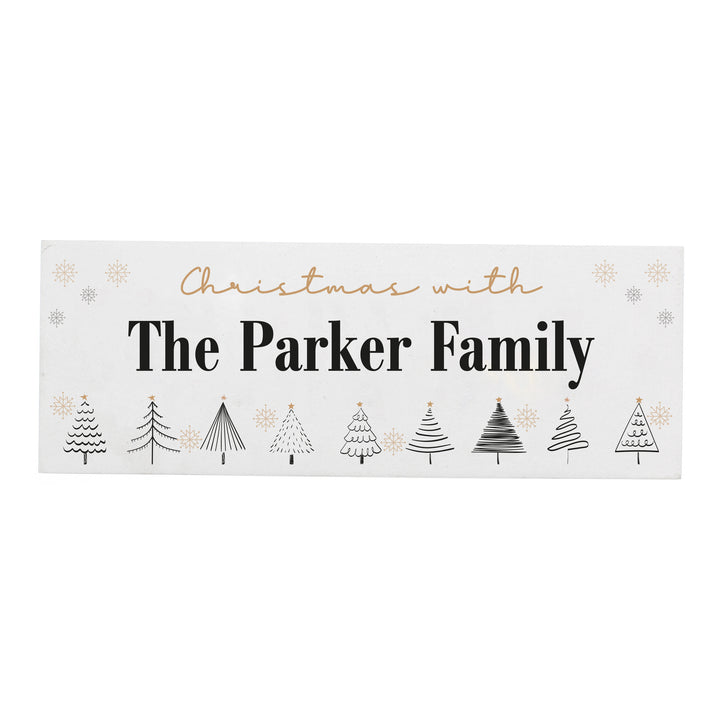 Buy Personalised Christmas Tree Wooden Mantel Ornament available now at www.giftsfinder.co.uk