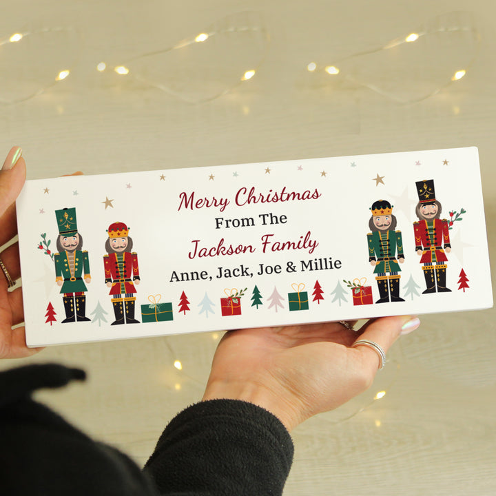 Buy Personalised Christmas Nutcracker Wooden Mantel Ornament available now at www.giftsfinder.co.uk