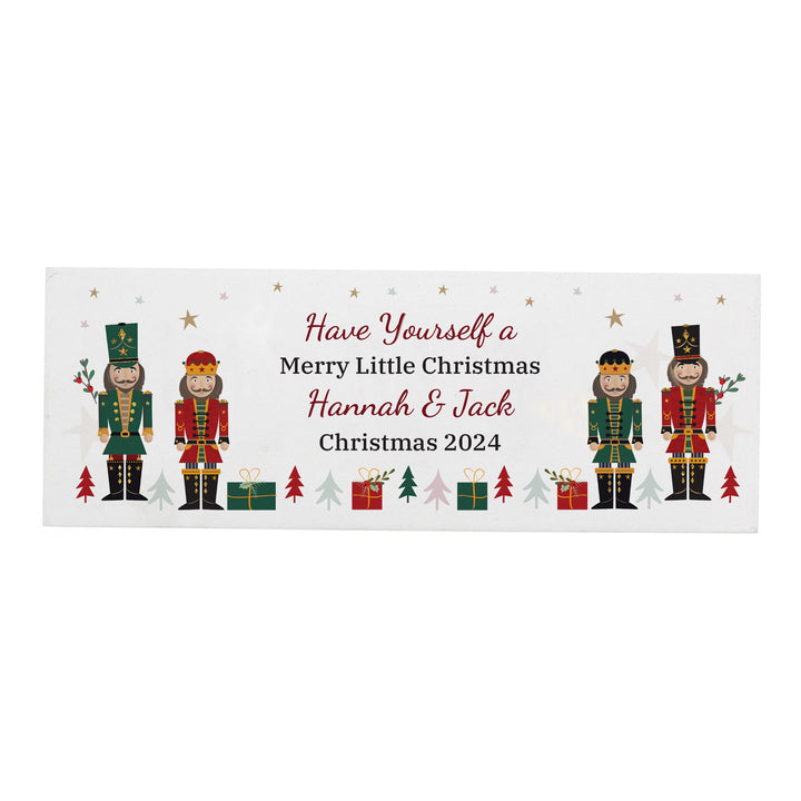 Buy Personalised Christmas Nutcracker Wooden Mantel Ornament available now at www.giftsfinder.co.uk