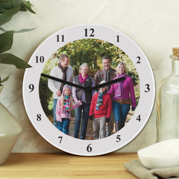 Personalised Photo Upload Wooden Clock - part of the Gifts Finder Personalised Wooden Clocks collection