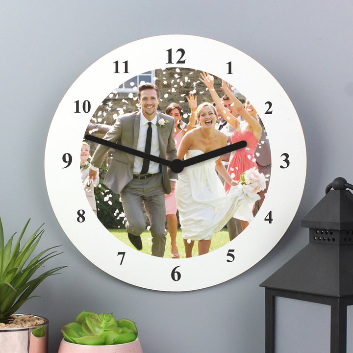 Personalised Photo Upload Wooden Clock - part of the Gifts Finder Personalised Wooden Clocks collection