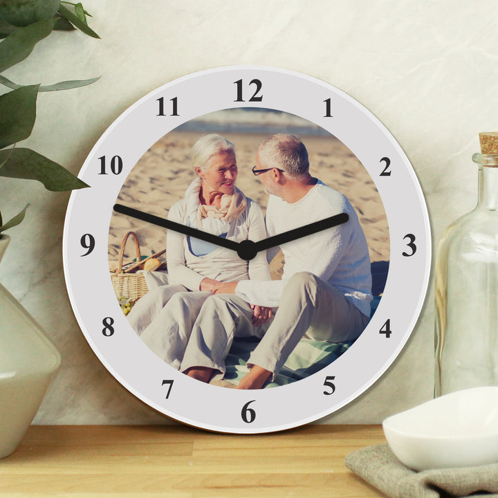 Personalised Photo Upload Wooden Clock - part of the Gifts Finder Personalised Wooden Clocks collection