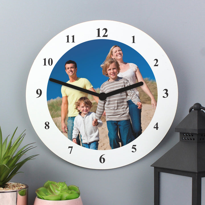 Personalised Photo Upload Wooden Clock - part of the Gifts Finder Personalised Wooden Clocks collection