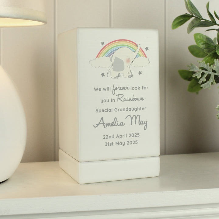 Personalised Child's Memorial Small Wooden Urn - part of the Gifts Finder Personalised Memorial Gifts collection