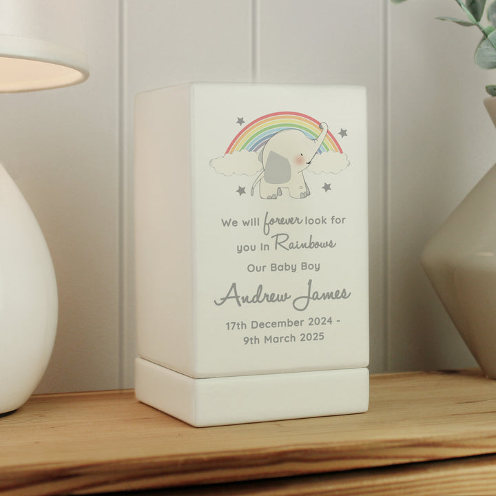 Personalised Child's Memorial Small Wooden Urn - part of the Gifts Finder Personalised Memorial Gifts collection