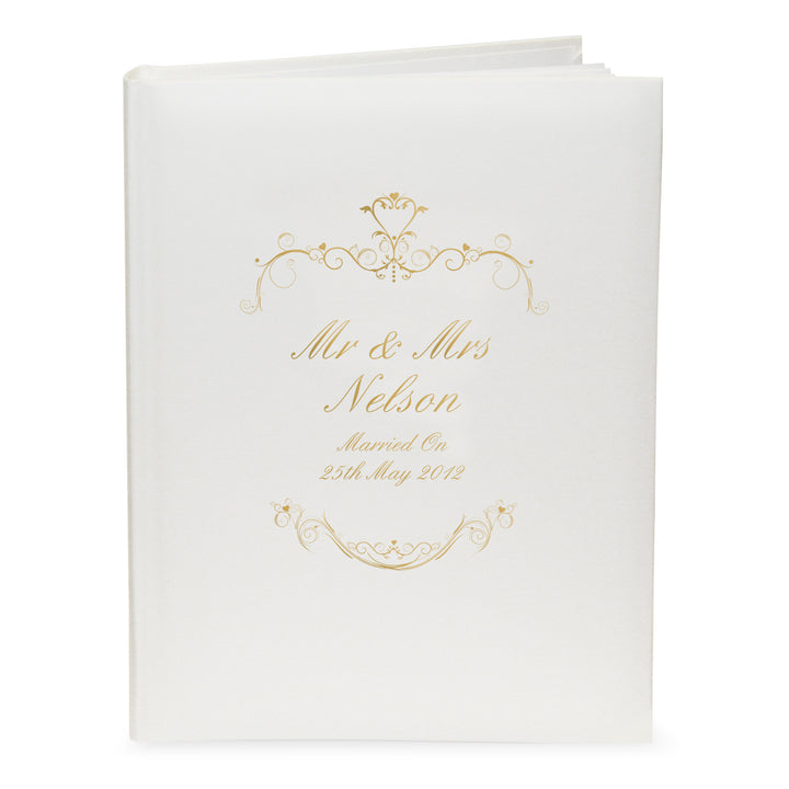 Buy Personalised Gold Ornate Swirl Traditional Photo Album available now at www.giftsfinder.co.uk