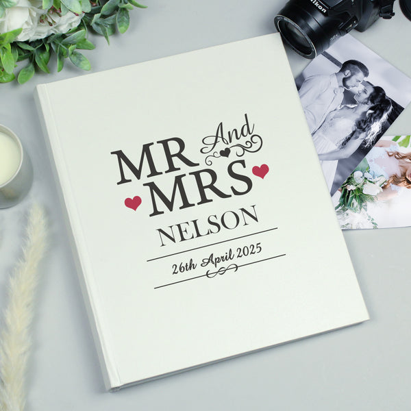 Buy Personalised Mr & Mrs Traditional Album at www.giftsfinder.co.uk