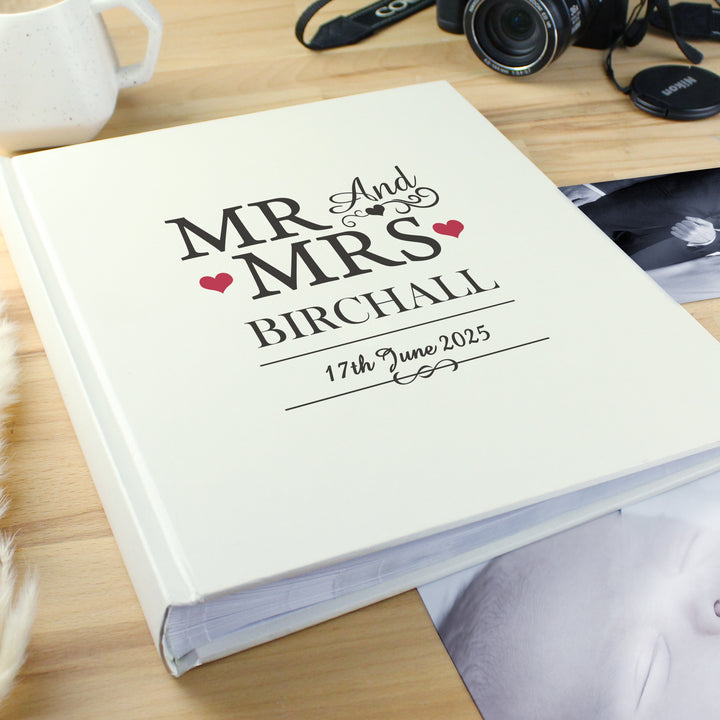 Buy Personalised Mr & Mrs Traditional Photo Album at www.giftsfinder.co.uk