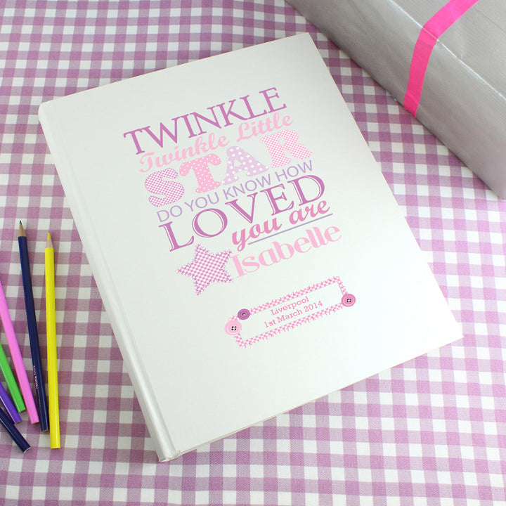 Personalised Twinkle Girls Traditional Album - part of the Gifts Finder Personalised Photo Albums collection