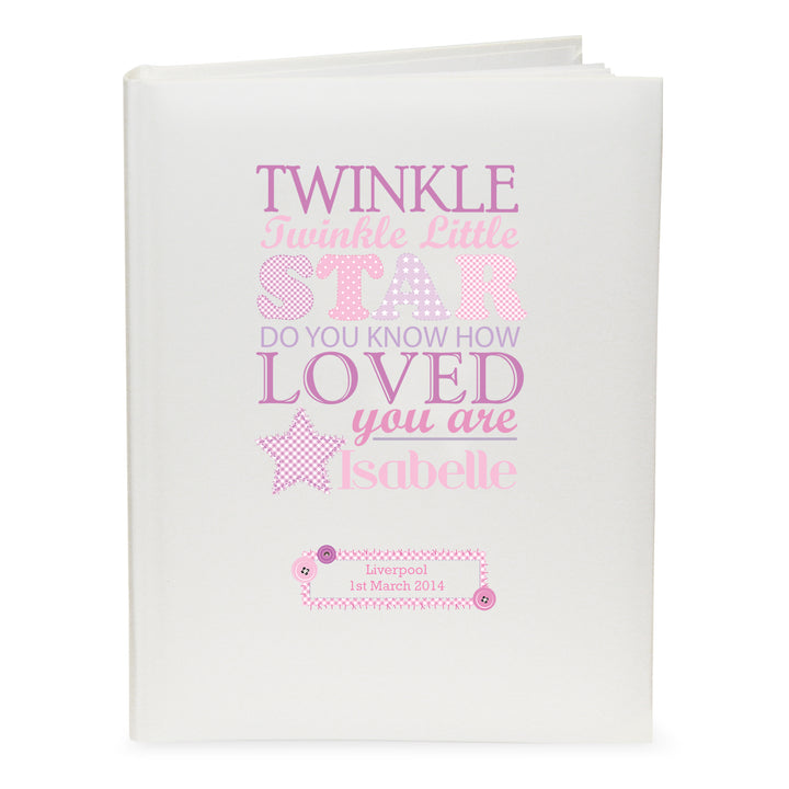 Personalised Twinkle Girls Traditional Album - part of the Gifts Finder Personalised Photo Albums collection