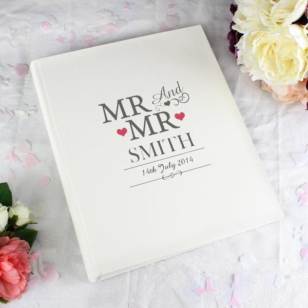 Buy Personalised Mr & Mr Traditional Album available now at www.giftsfinder.co.uk