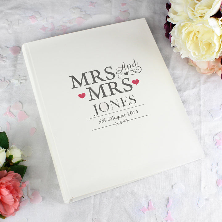 Buy Personalised Mrs & Mrs Traditional Album at www.giftsfinder.co.uk