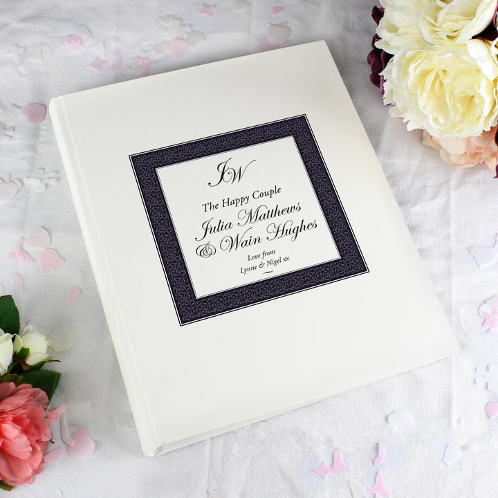 Buy Personalised Ornate Monogram Traditional Photo Album at www.giftsfinder.co.uk